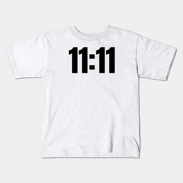 11:11 Kids T-Shirt by Jitesh Kundra